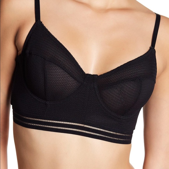 Vince Camuto Other - Vince Camuto Black Ariana Longline Mesh Bra 34C Vince Camuto Other - Vince Camuto Black Ariana Longline Mesh Bra 34C